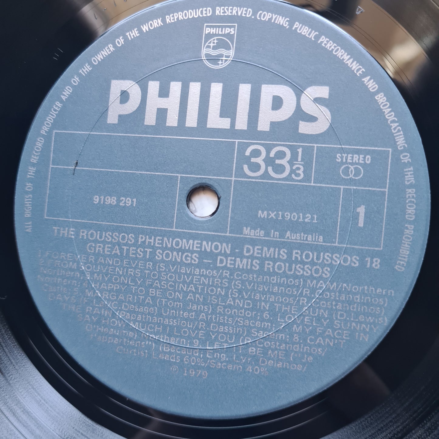 Demis Roussos  – The Roussos Phenomenon - 1979 (Greatest Hits)- Vinyl Record LP