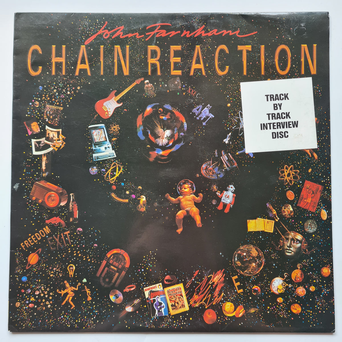 John Farnham – Track By Track Interview Disc Chain Reaction - 1990 (Rare Promo Pressing) - Vinyl Record LP