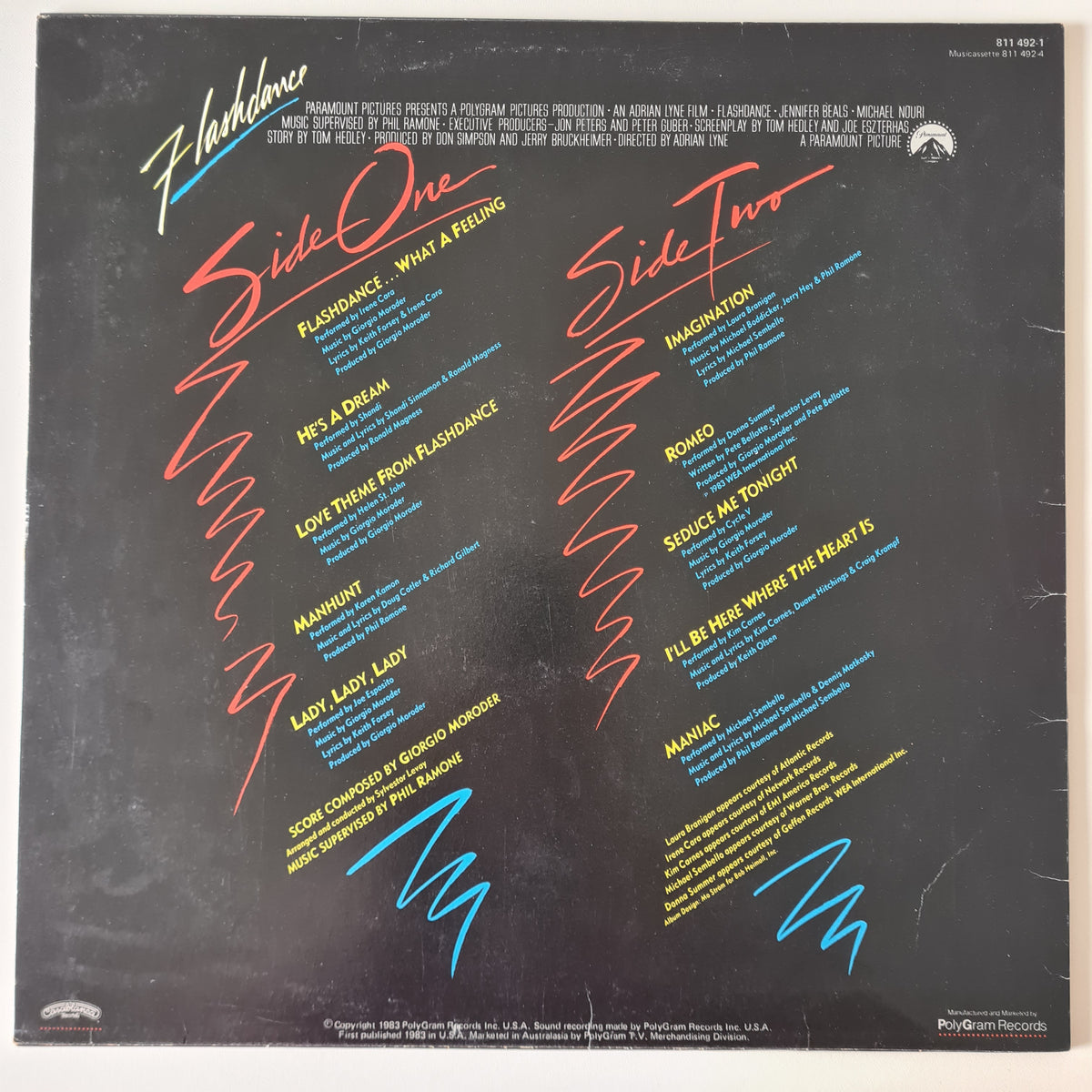 Various - Flashdance: Original Soundtrack From The Motion Picture - 1983 - Vinyl Record LP