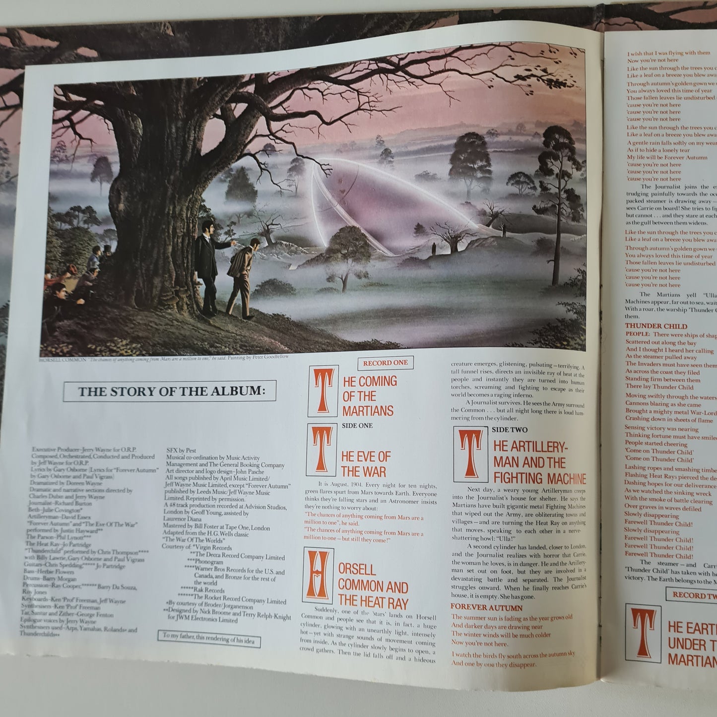 Jeff Wayne – Jeff Wayne's Musical Version Of The War Of The Worlds - 1978 (Gatefold) - Vinyl Record 2LP with booklet