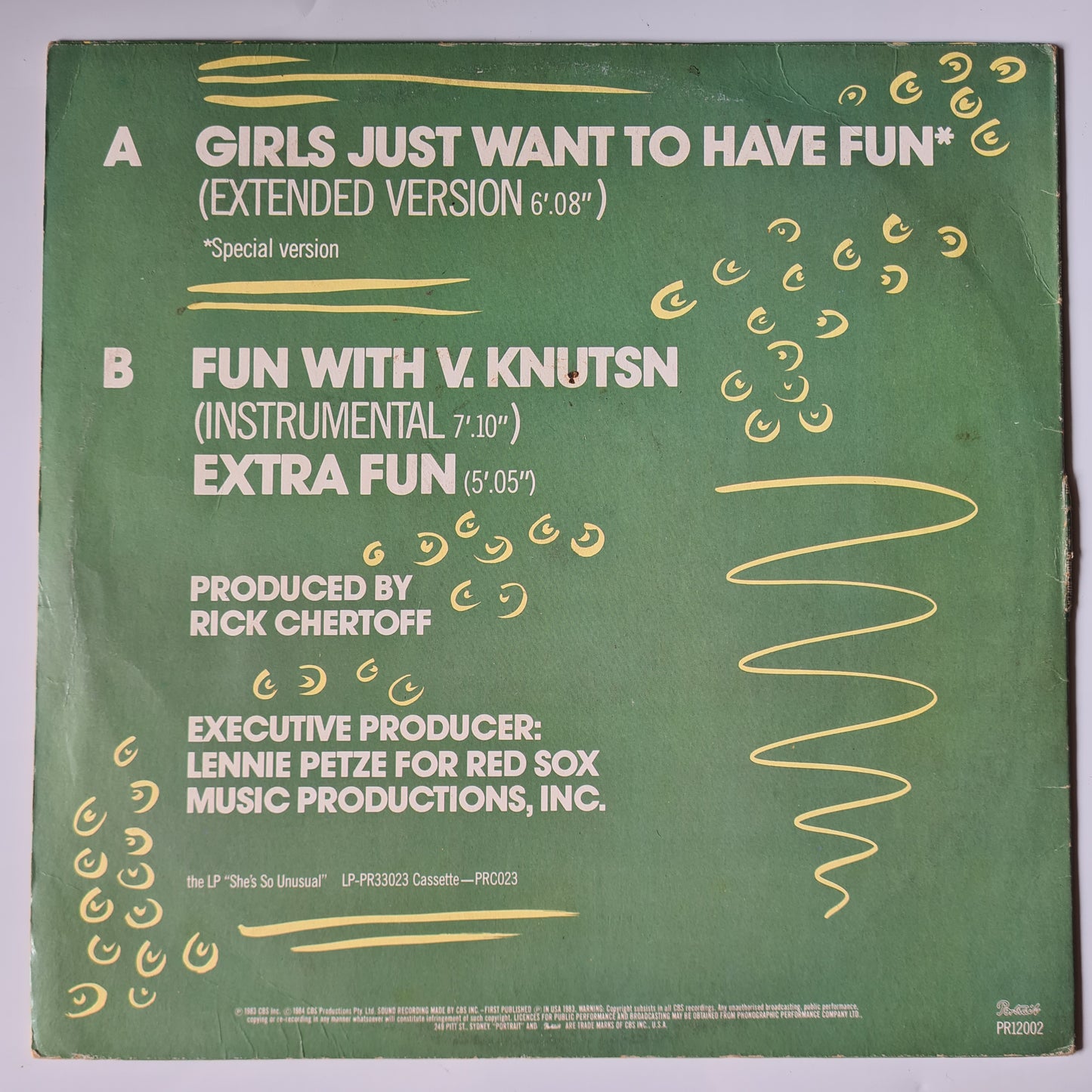 Cyndi Lauper – Girls Just Want To Have Fun (Extended Mix) - 1984 - 12inch Single Vinyl Record