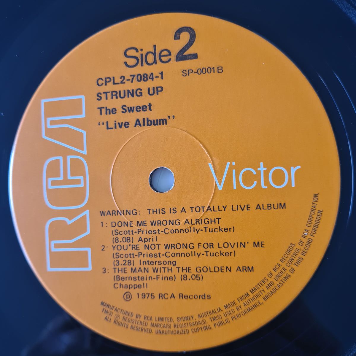 Sweet – Strung Up (Studio Album/ Live Album) - 1975 - Vinyl Record 2LP