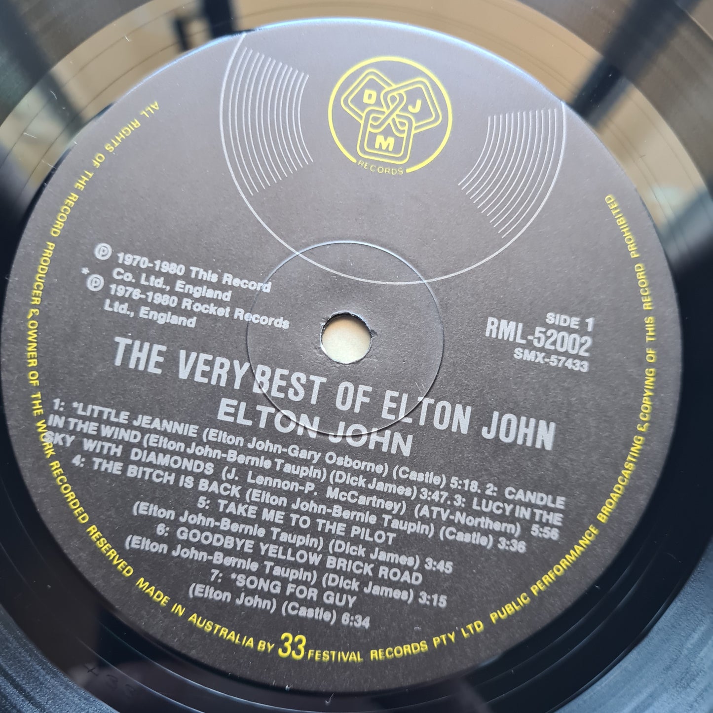 Elton John – The Very Best Of....Elton John - 1980 - Vinyl Record LP (Excellent)