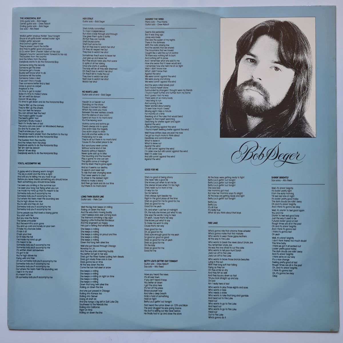 Bob Seger & The Silver Bullet Band – Against The Wind - 1980 - Vinyl Record LP
