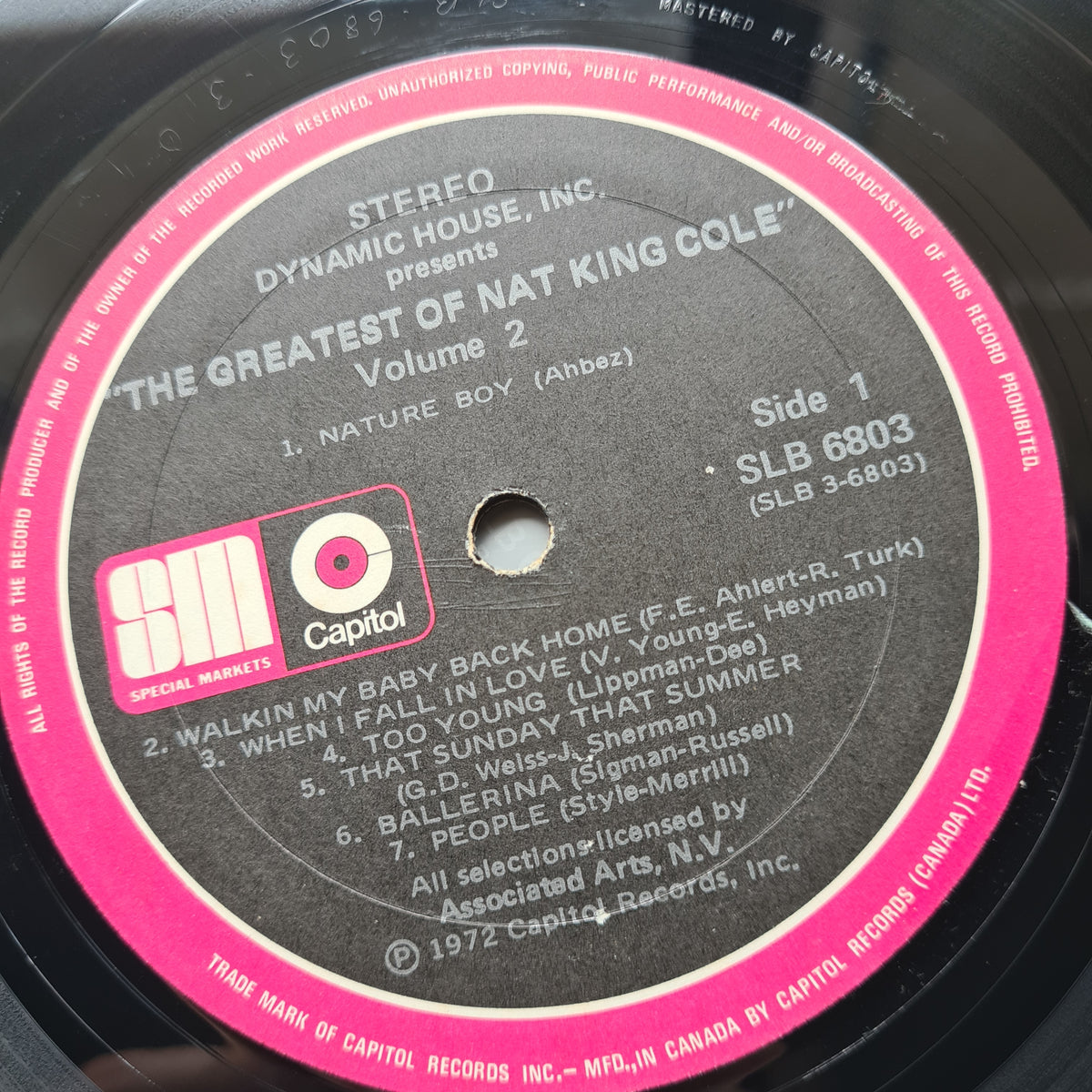 Nat King Cole – The Greatest Of Nat King Cole: Volume 1 & 2 - 1972 - Vinyl Record 2LP