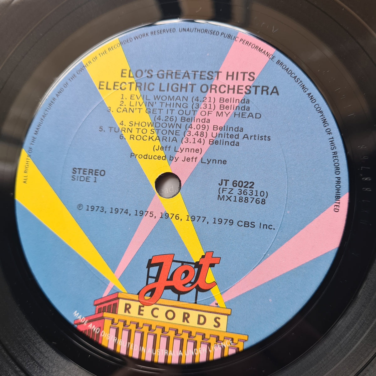 ELO – ELO's Greatest Hits - 1979 - Vinyl Record LP