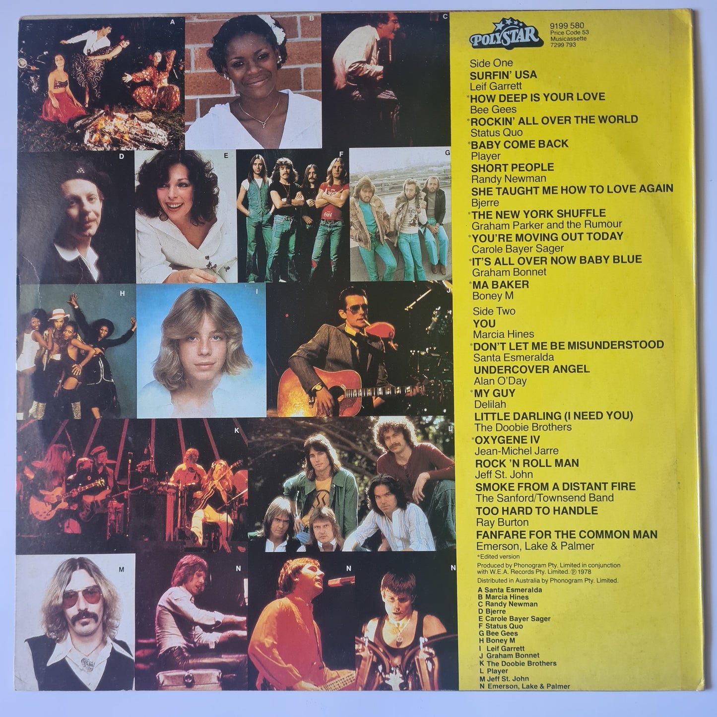 Various Artists/Hits album - Choc-O-Block - 1978 - Vinyl Record LP