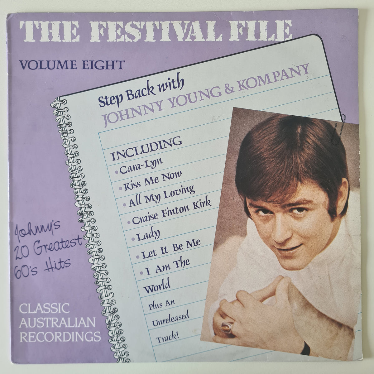 Johnny Young & Kompany – Step Back With.... The Festival File Volume Eight - 1988 - Vinyl Record LP