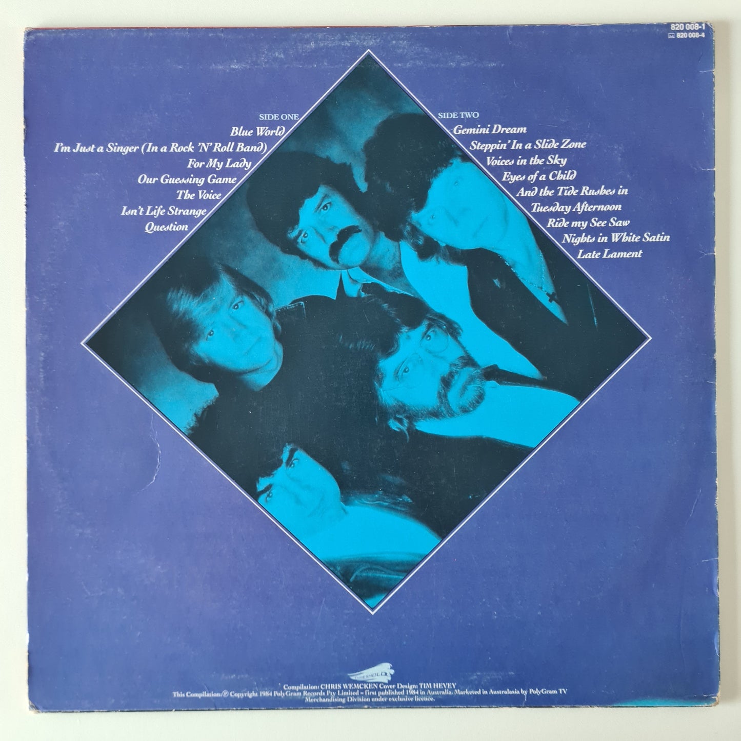 The Moody Blues – Greatest Hits - 1984 (Australian Only Pressing) - Vinyl Record LP