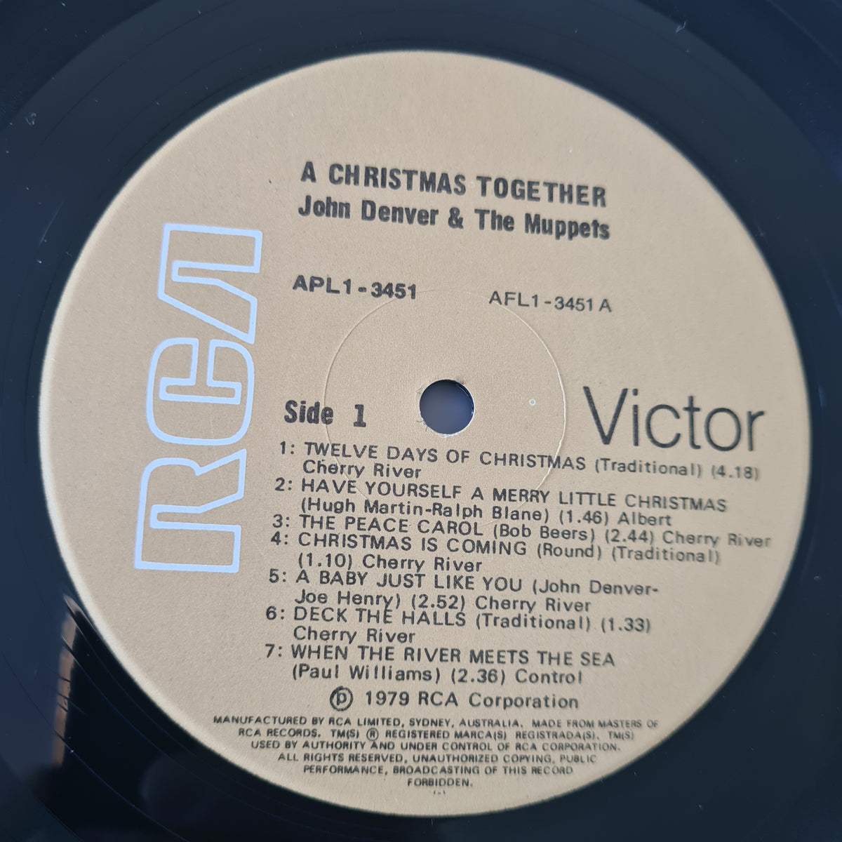 John Denver & The Muppets - A Christmas Together - 1979 - Vinyl Record LP
