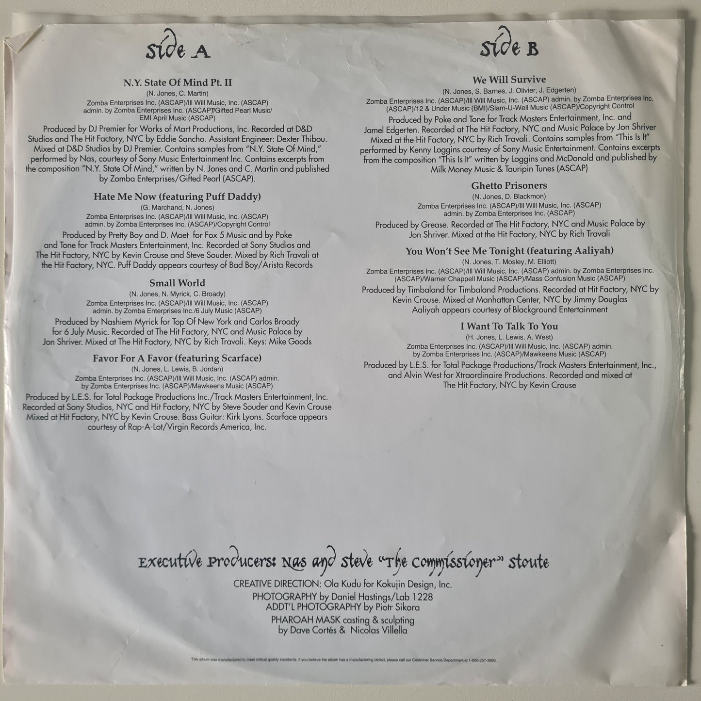NAS – I Am... - 1999 (Original USA Pressing) - Vinyl Record 2LP