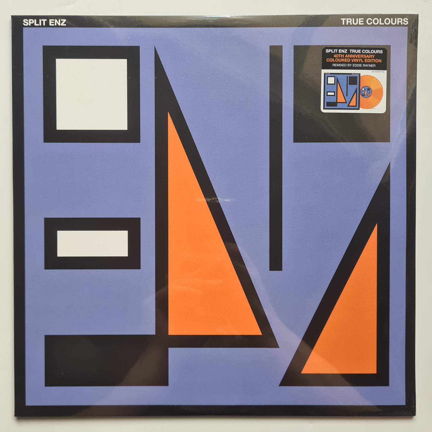 Split Enz – True Colours - 1980 (2020 40th Anniversary Remix Edition, Orange Vinyl In Blue/Orange Sleeve) - Vinyl Record LP (Brand New Sealed)