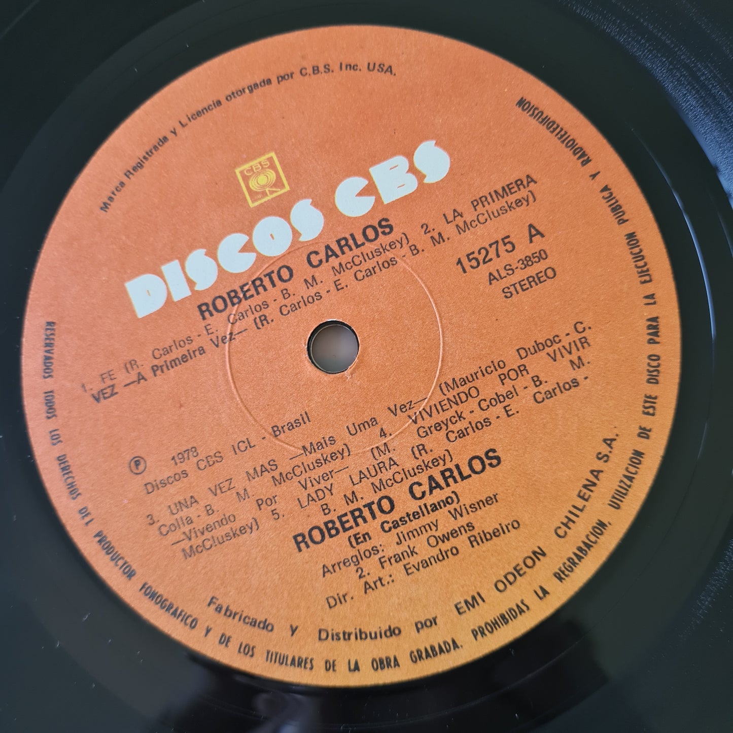 Roberto Carlos – Roberto Carlos - 1978 (Chile Pressing) near mint - Vinyl Record LP 🇧🇷