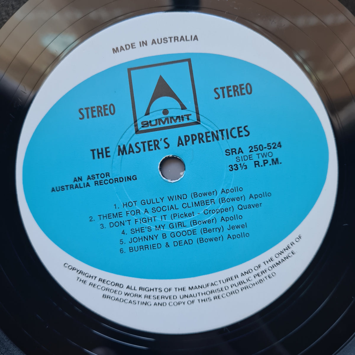 The Master's Apprentice – The Master's Apprentice - 1967 (1971 Australian Reissue) - Vinyl Record LP