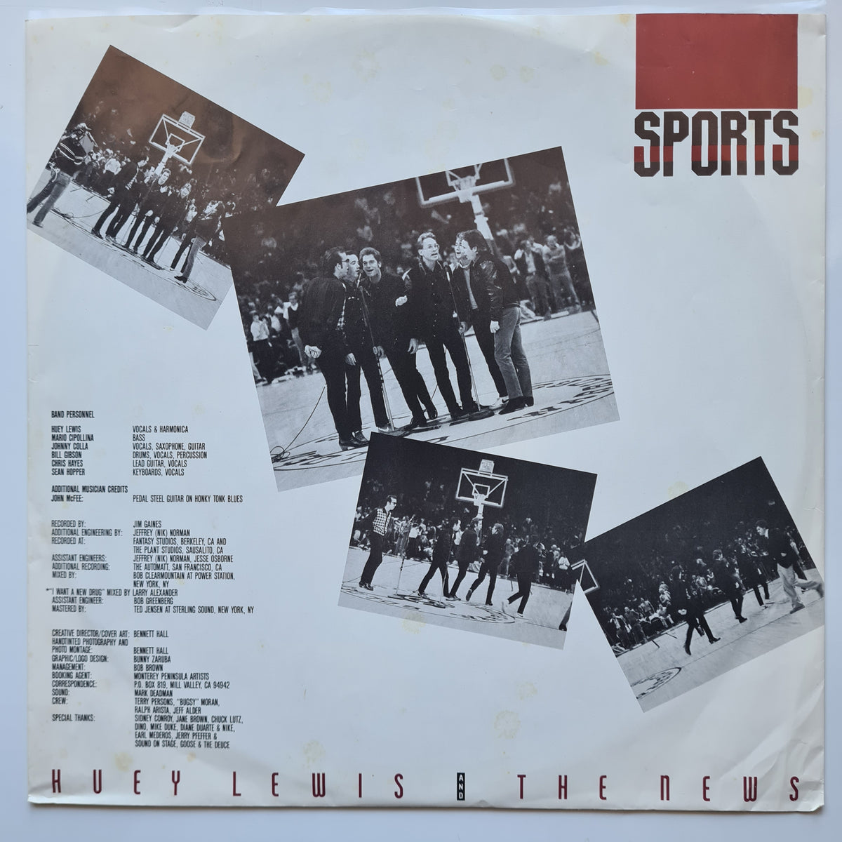 Huey Lewis & The News – Sports - 1984 - Vinyl Record LP