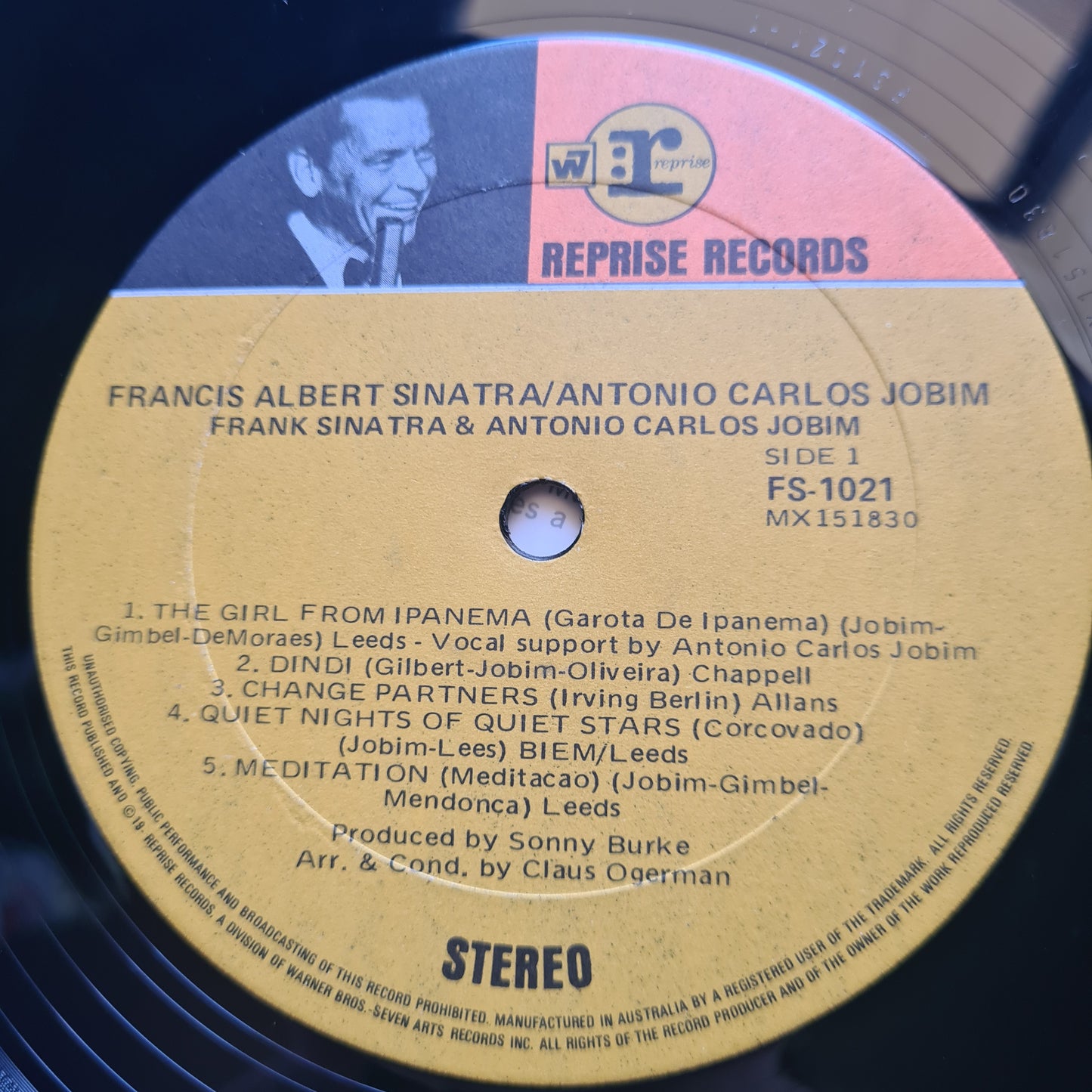 Frank Sinatra & Antonio Carlos Jobim – Francis Albert Sinatra & Antonio Carlos Jobim - 1967 - Vinyl Record LP 🇧🇷