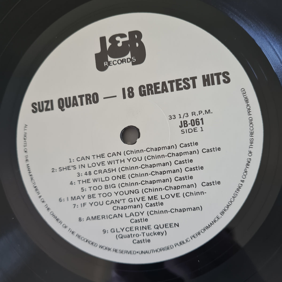 Suzi Quatro – Greatest Hits - 1980 (Mid 80's Australian Pressing) - Vinyl Record LP