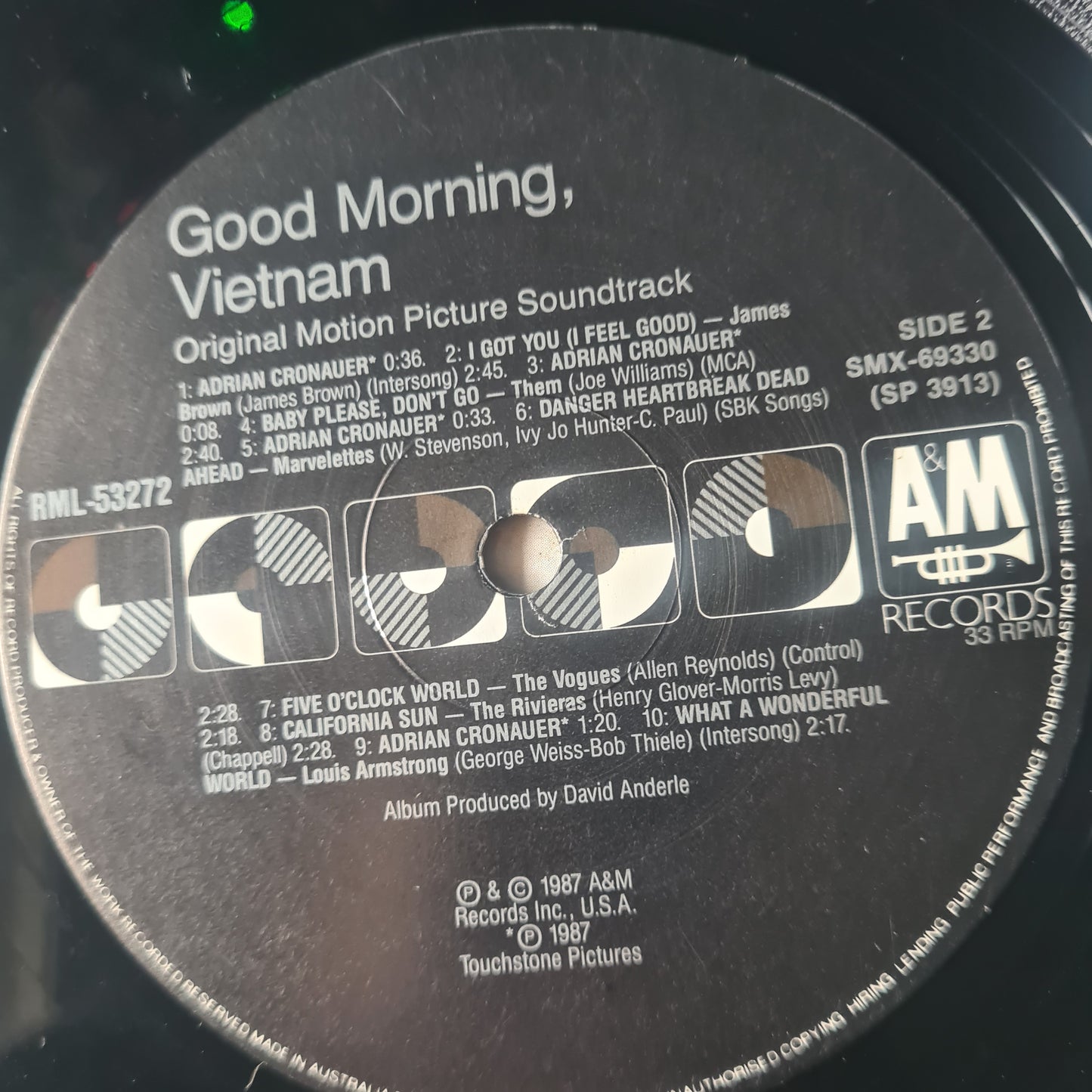 Various – Good Morning, Vietnam (Original Motion Picture Soundtrack) - 1988 - Vinyl Record LP