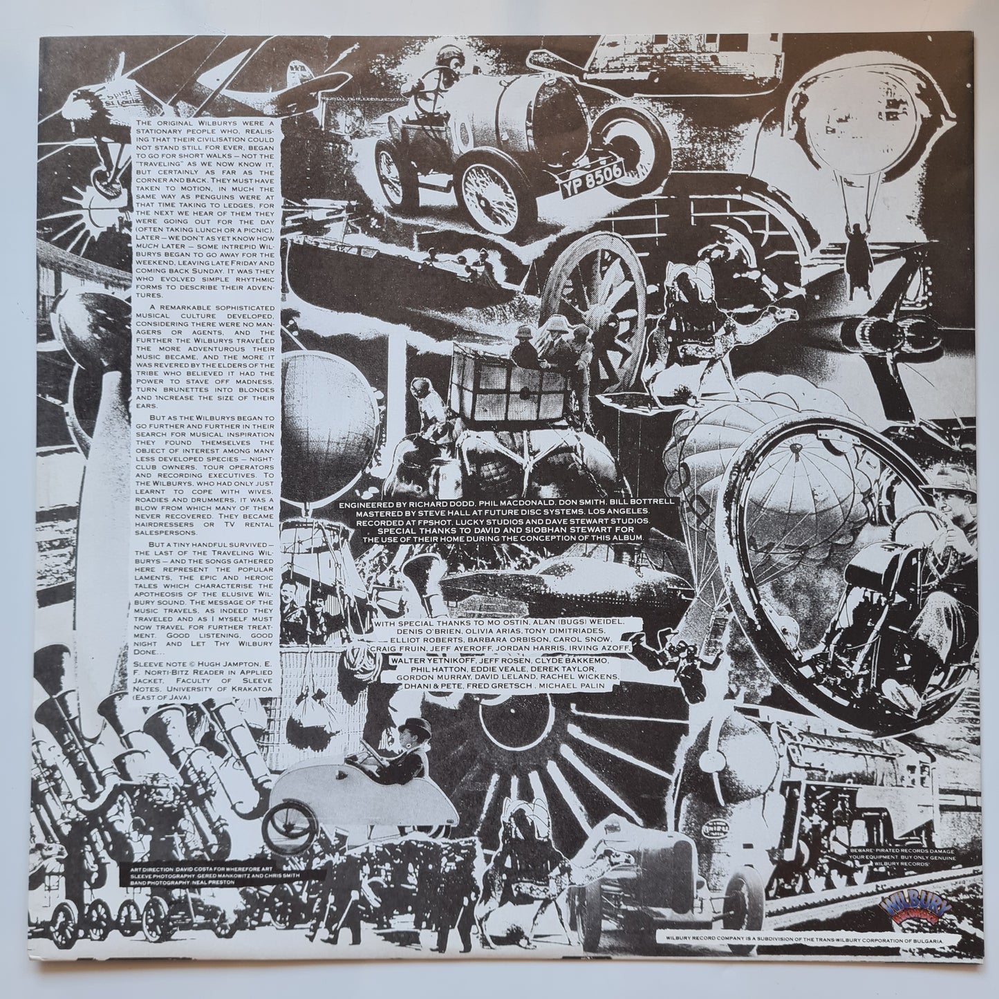 Traveling Wilburys – Volume 1 - 1988 (George Harrison, Beatles, Tom Petty, Roy Orbison, Bob Dylan, Jeff Lynne) - Vinyl Record LP