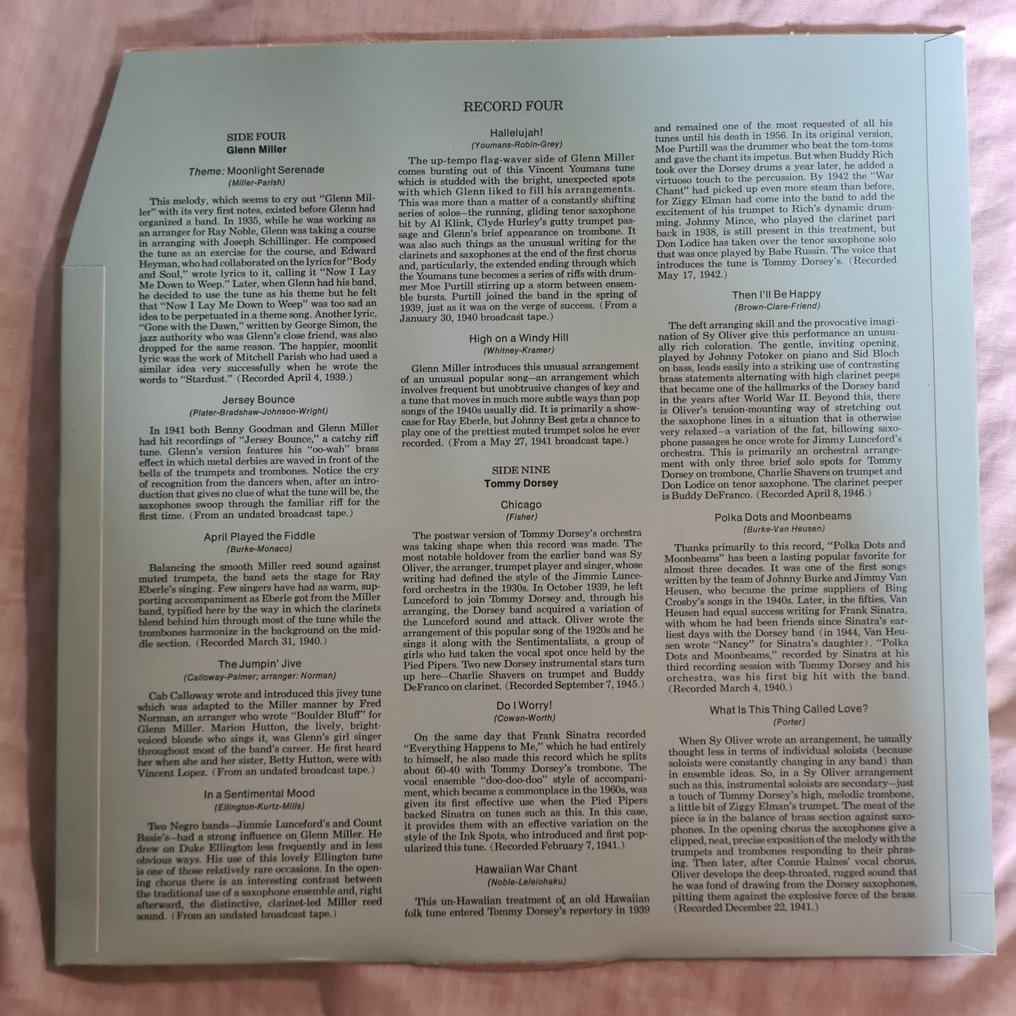 Various Artists: – Swing Hits (Tommy Dorsey, Benny Goodman, Glenn Miller, Artie Shaw) - 6 LP Vinyl Record BOX SET