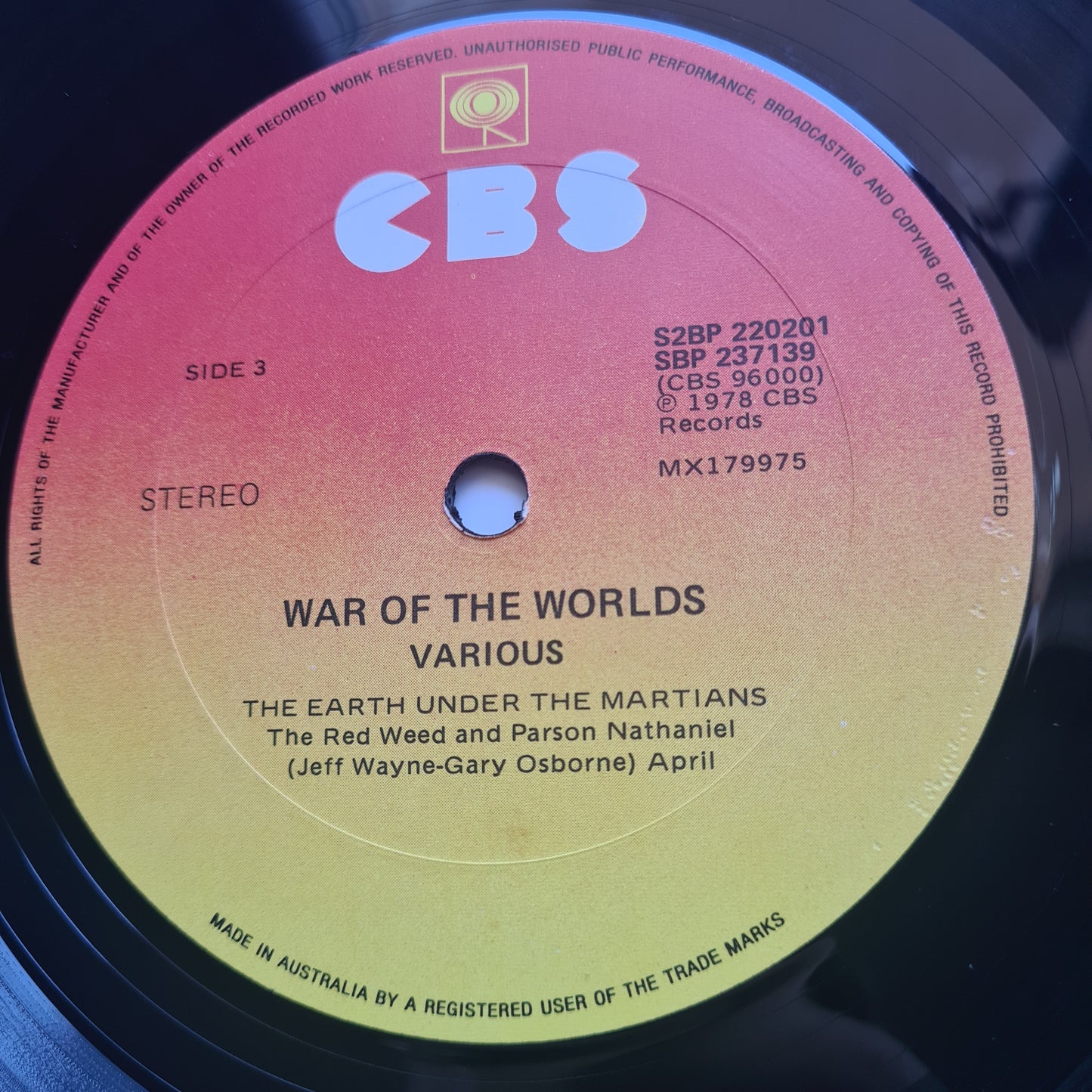Jeff Wayne – Jeff Wayne's Musical Version Of The War Of The Worlds - 1978 (Gatefold) - Vinyl Record 2LP (near mint)
