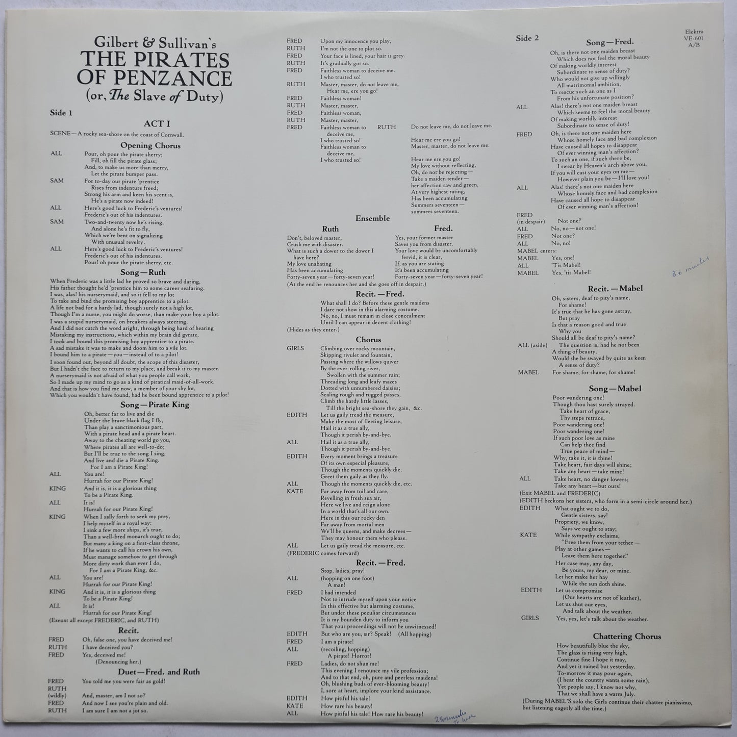 Broadway Cast (Linda Ronstadt) – Gilbert & Sullivan's The Pirates Of Penzance - 1981 (Gatefold) - Vinyl Record 2LP