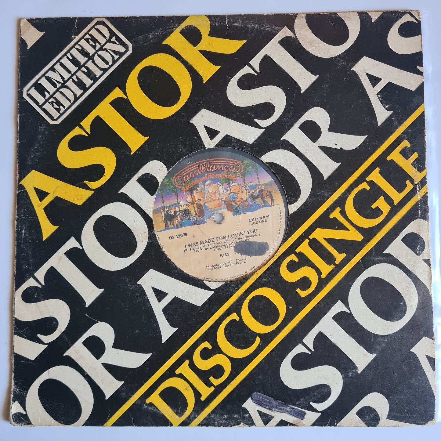 KISS –  I Was Made For Lovin' You (Disco Mix) - 1979 (Limited Edition 12" Single) Vinyl Record Maxi Single *SEE DESCRIPTION*