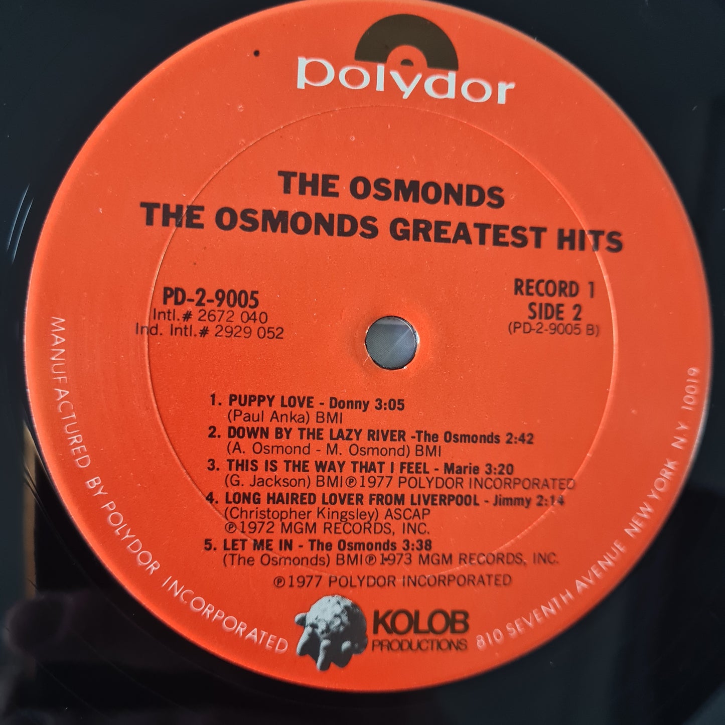The Osmonds – The Osmonds Greatest Hits - 1977 - Vinyl Record 2LP