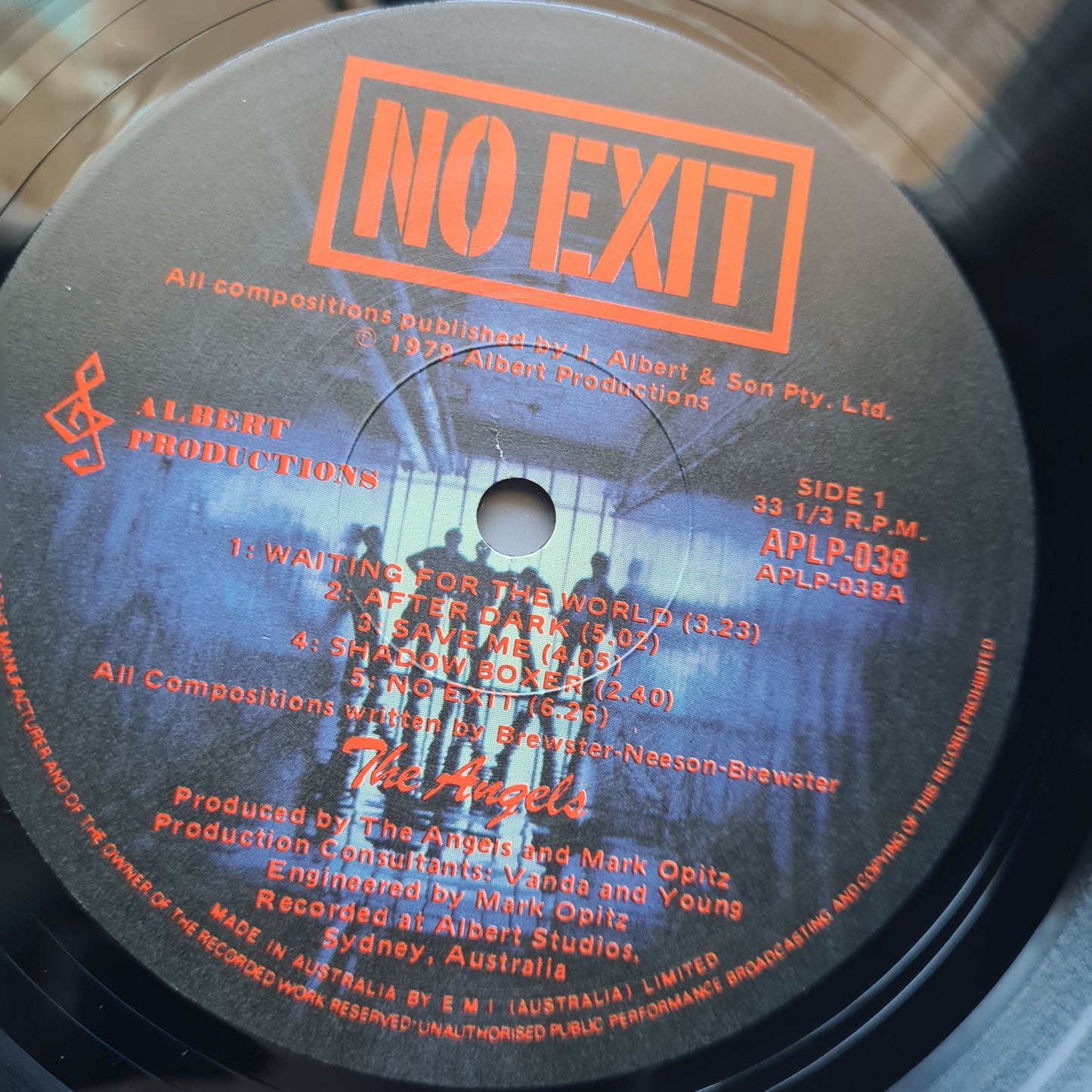The Angels – No Exit - 1979 - Vinyl Record LP