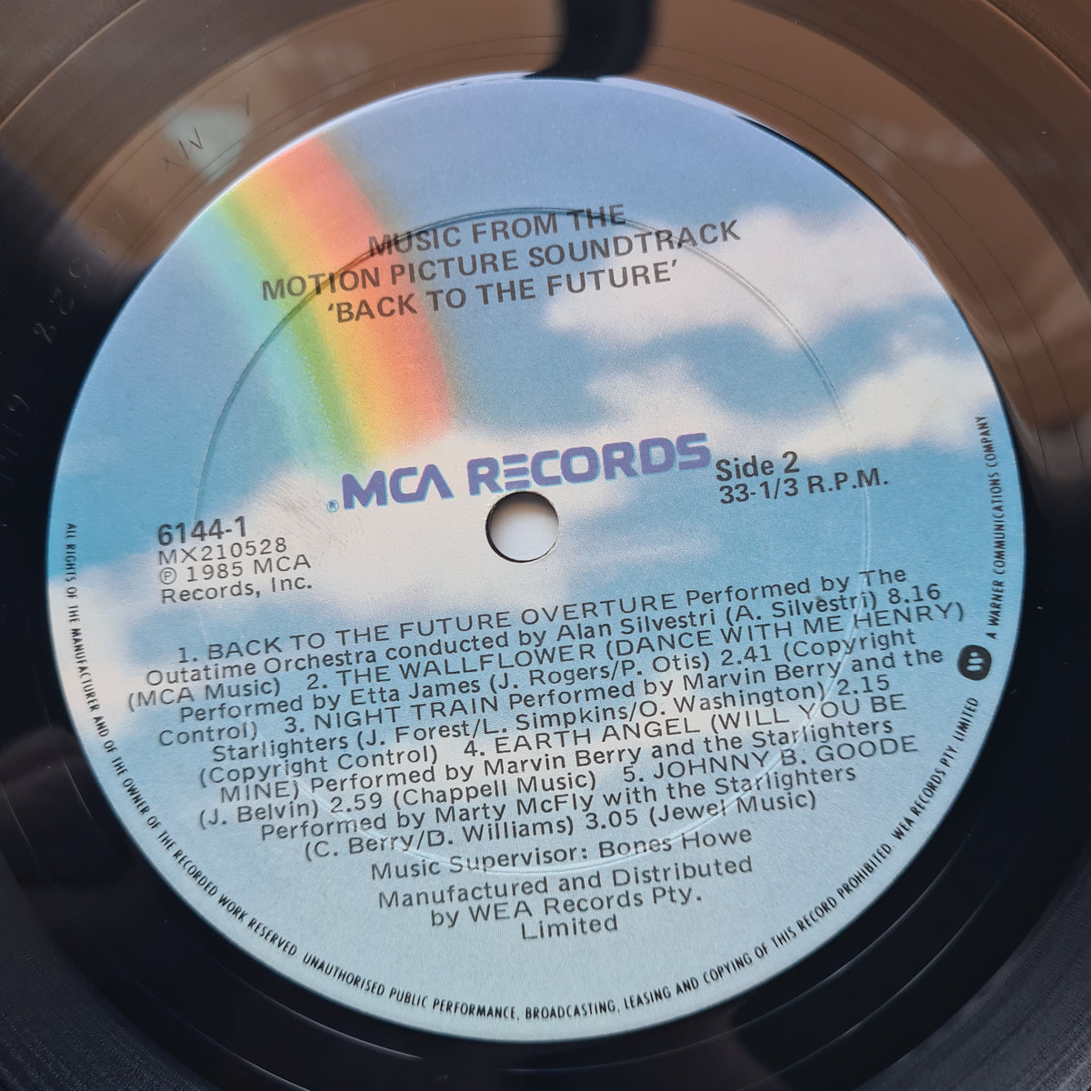 Various – Back To The Future (Music From The Motion Picture Soundtrack) - 1985 - Vinyl Record LP