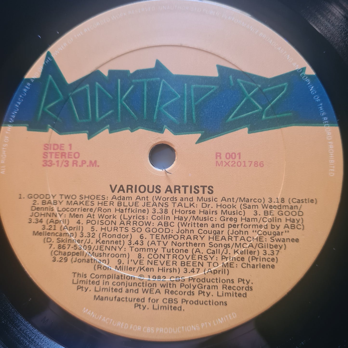 Various Artists – Rocktrip '82 - 1982 - Vinyl Record LP