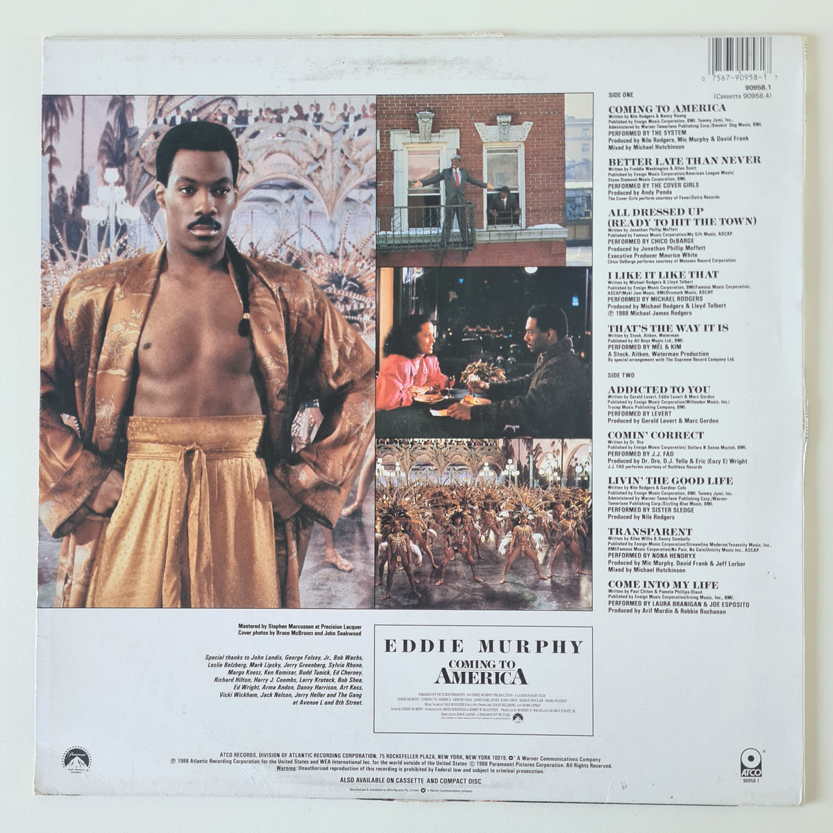 Various – Coming To America (Original Motion Picture Soundtrack) - 1988 - Vinyl Record LP