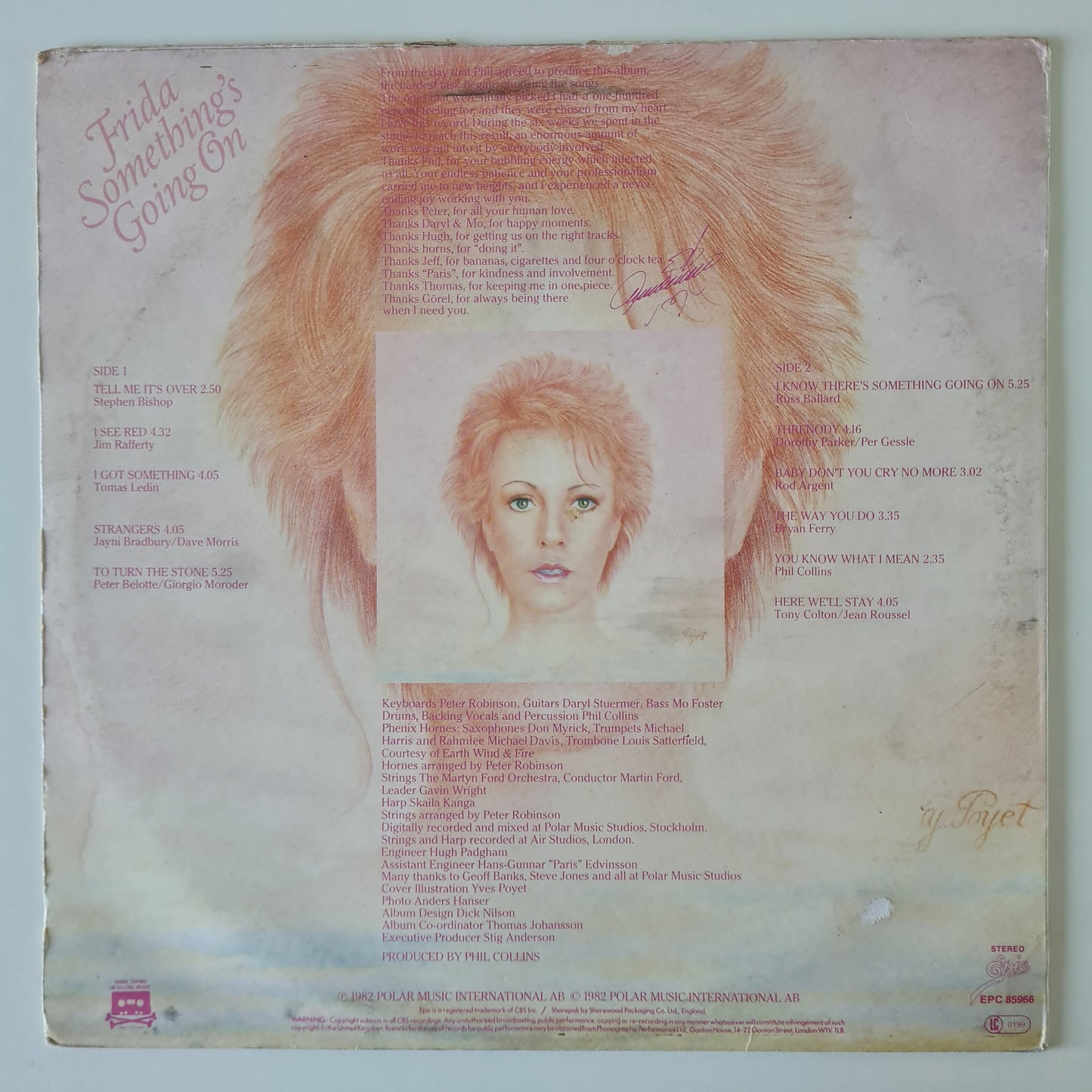 Frida – Something's Going On - 1982 (UK Pressing) - Vinyl Record LP