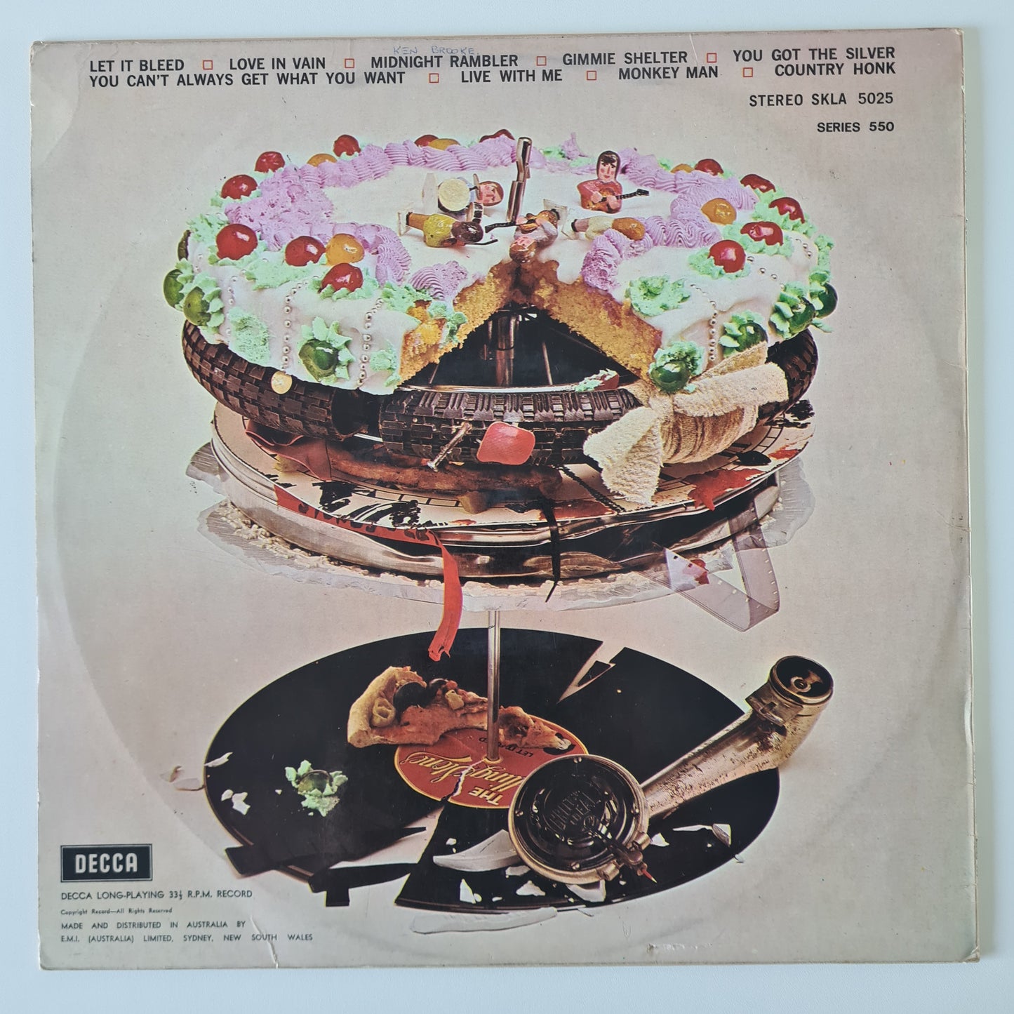 The Rolling Stones – Let It Bleed - 1969 (First Australian Pressing) - Vinyl Record LP