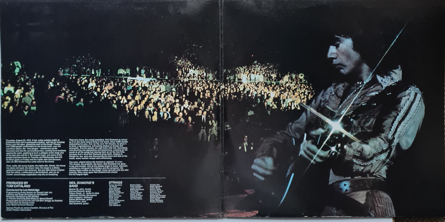 Neil Diamond – Hot August Night - 1972 (1973 2nd Australian Pressing) - Vinyl Record 2LP