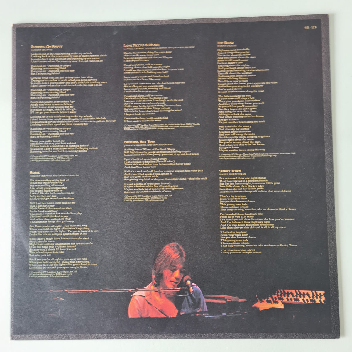 Jackson Browne – Running On Empty - 1977 - Vinyl Record LP