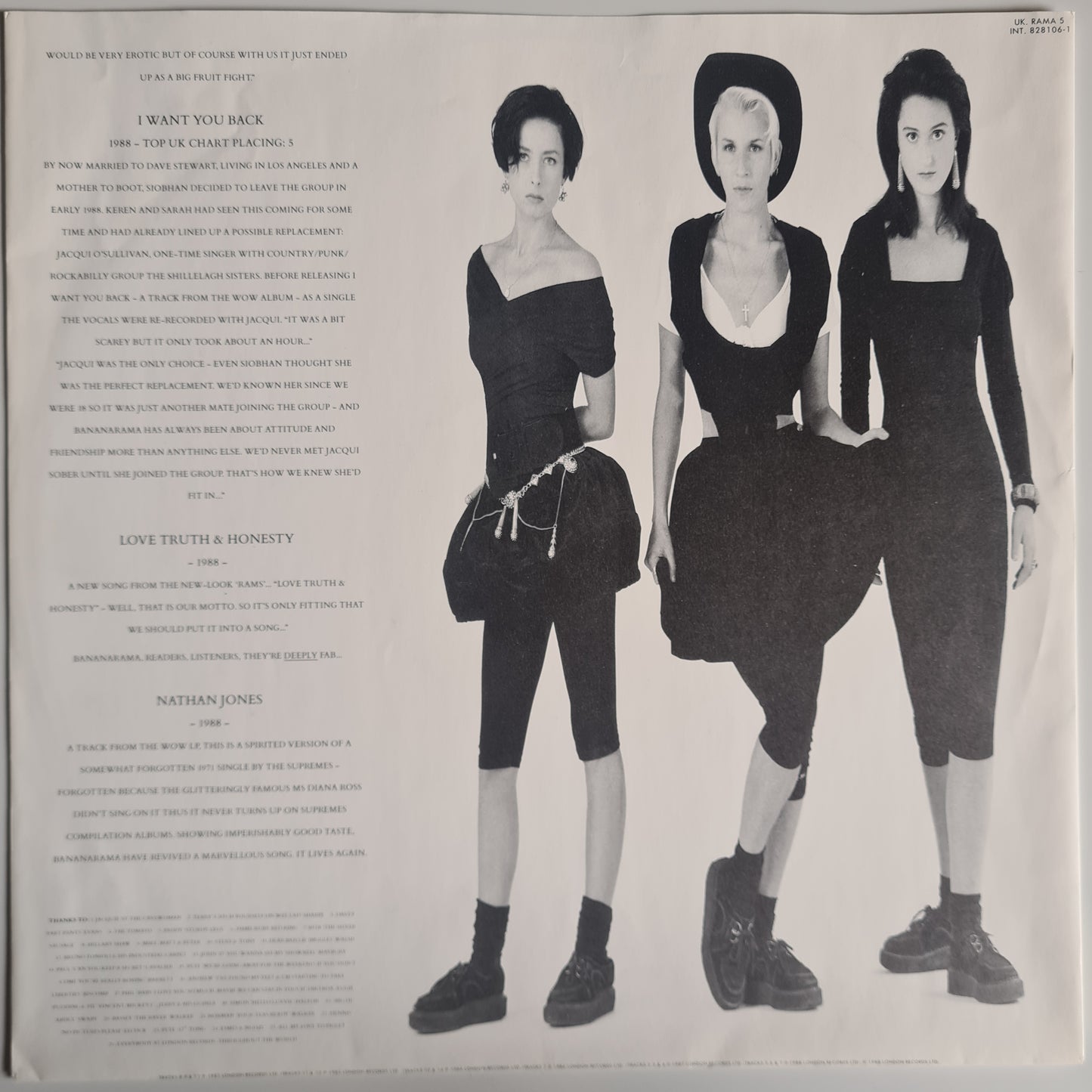 Bananarama – The Greatest Hits Collection - 1988 (UK Pressing) - Vinyl Record LP
