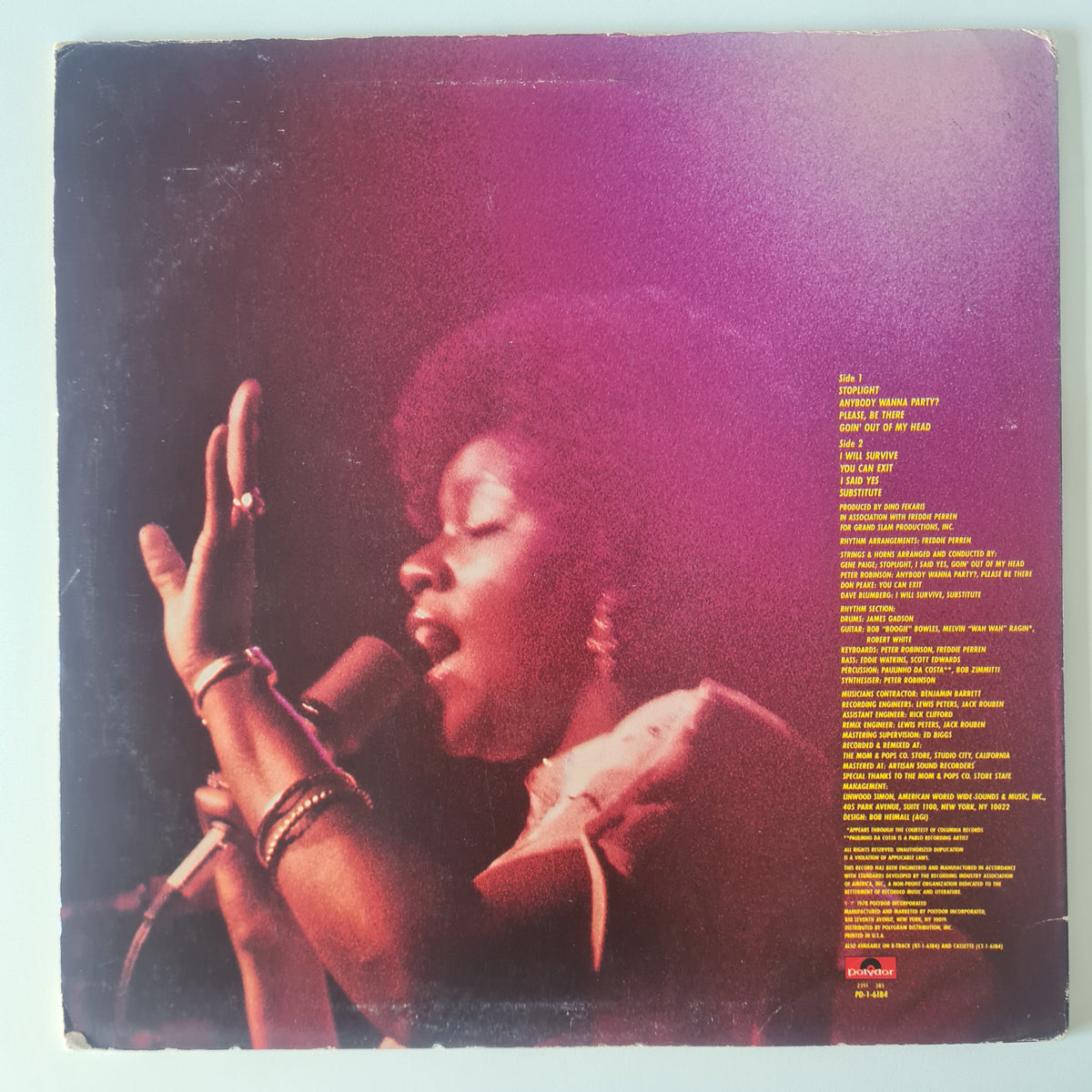 Gloria Gaynor - Love Tracks - 1978 (USA Pressing) - Vinyl Record LP