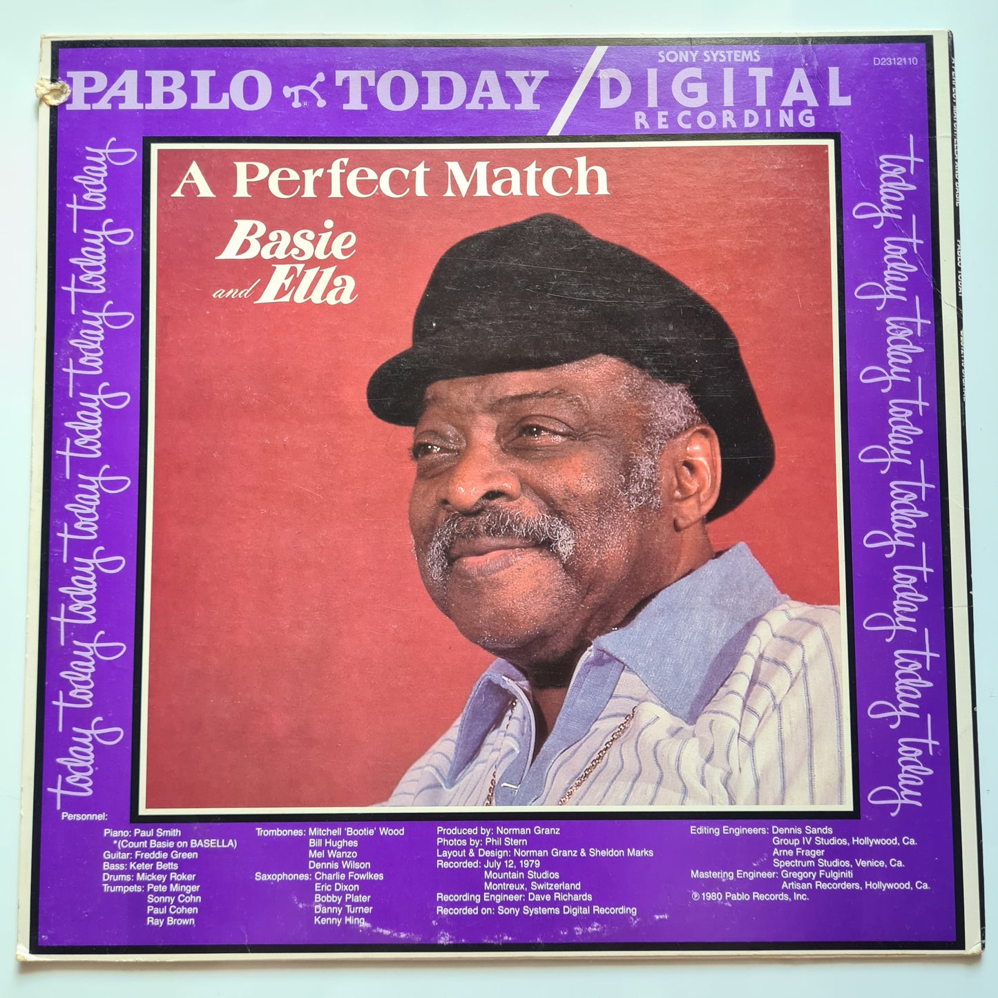 Ella Fitzgerald & Basie – A Perfect Match - 1980 - Vinyl Record LP (Red Vinyl)