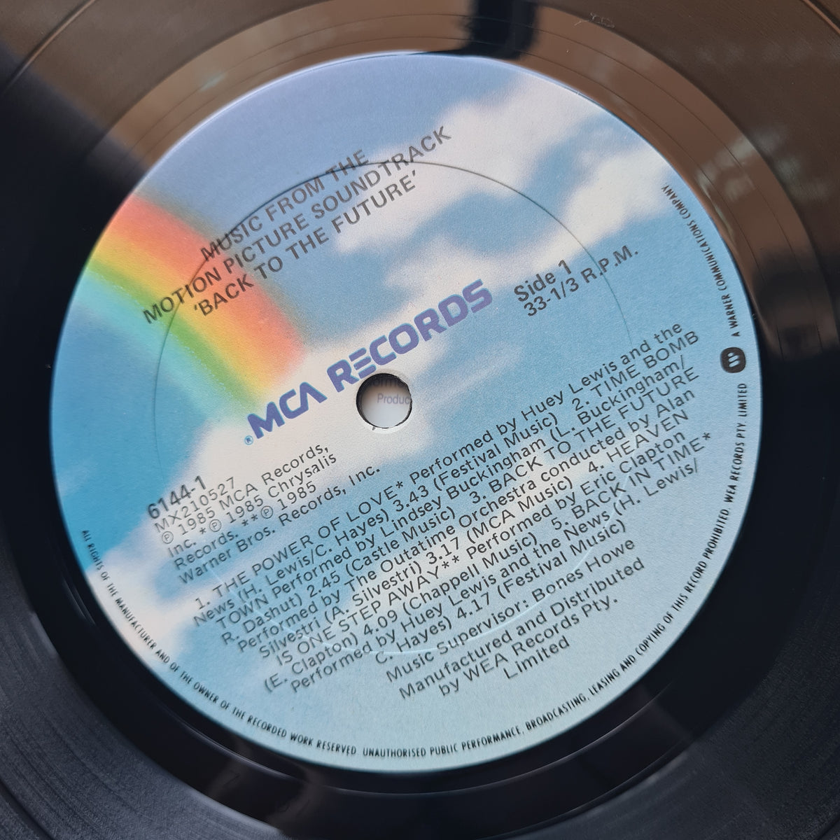 Various – Back To The Future (Music From The Motion Picture Soundtrack) - 1985 - Vinyl Record LP