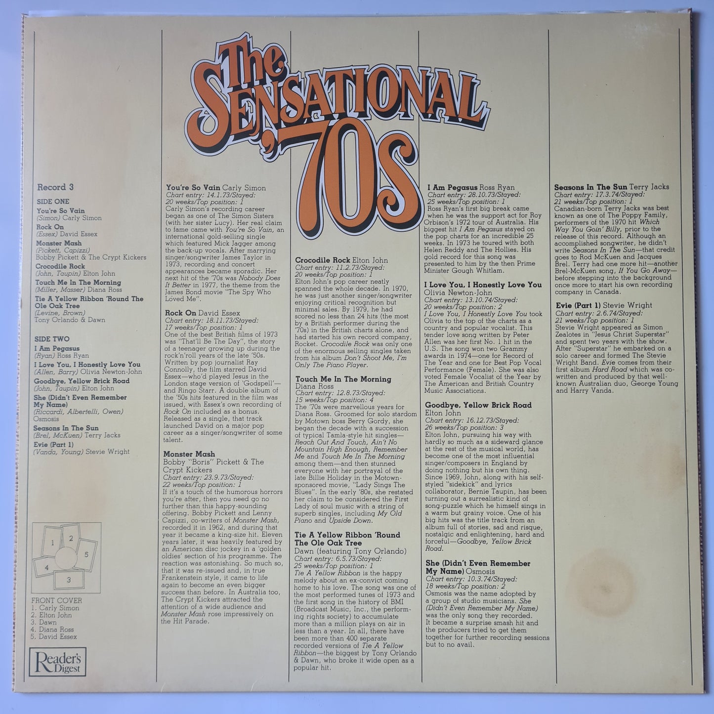 Various - Readers Digest: The Sensational '70s - 1981 - Vinyl Record 8LP BOX SET