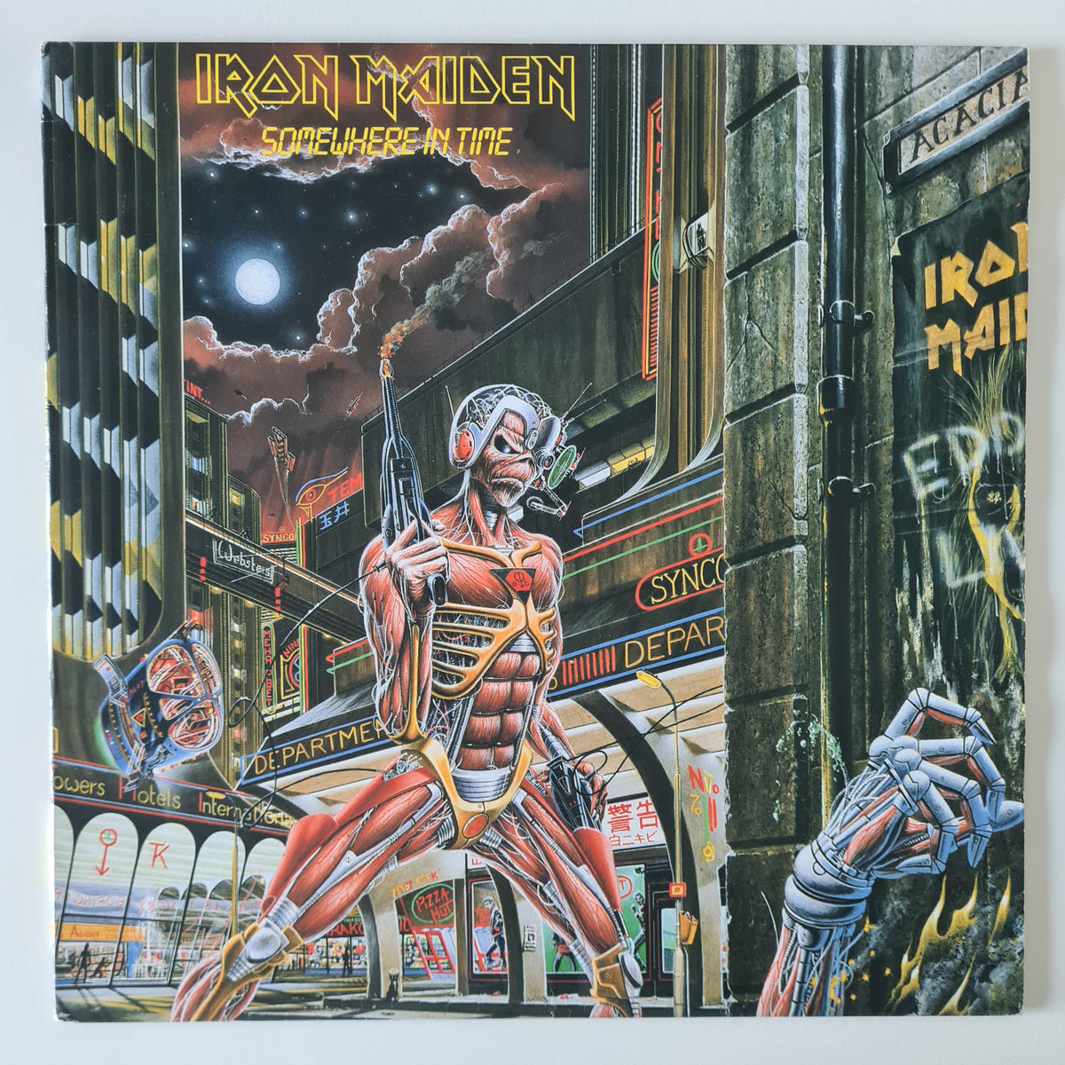 Iron Maiden – Somewhere In Time - 1986 (First Australian Pressing) - Vinyl Record LP