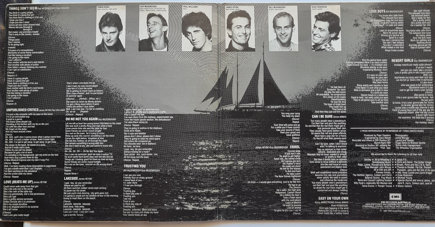 Australian Crawl – Sirocco - 1981 - Vinyl Record LP