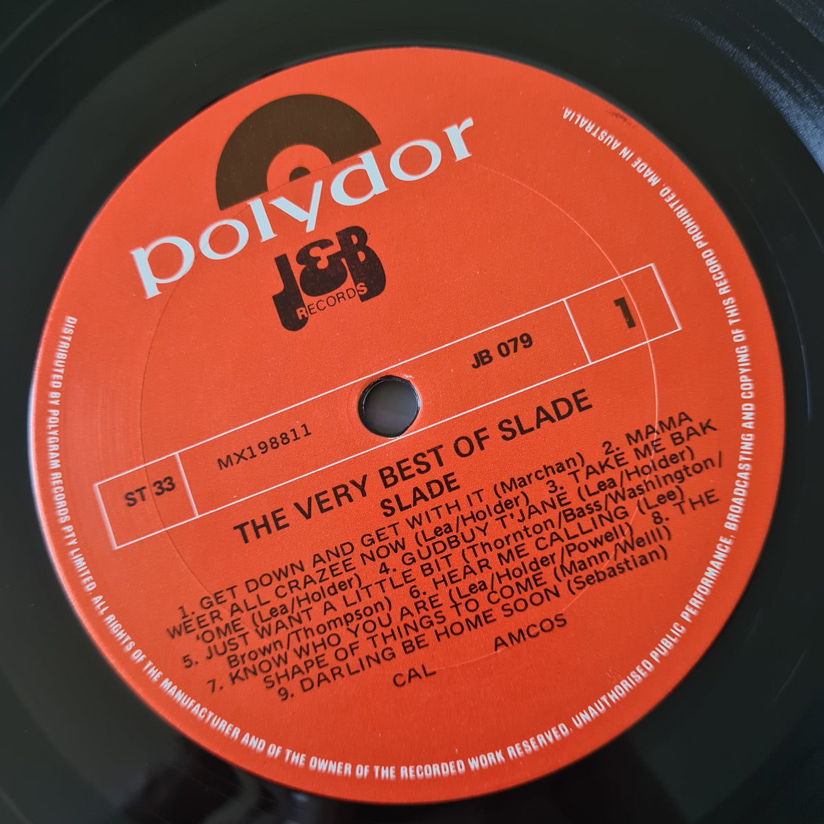 Slade – The Very Best Of Slade - 1982 - Vinyl Record LP