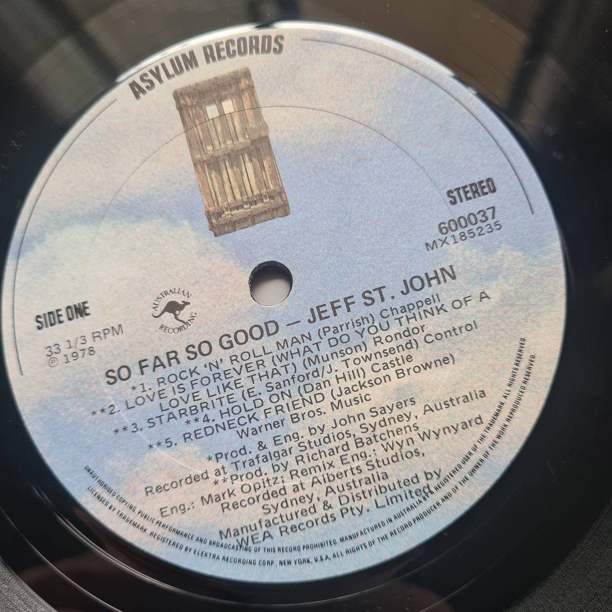 Jeff St John – So Far So Good  - 1978 (Gatefold) - Vinyl Record LP