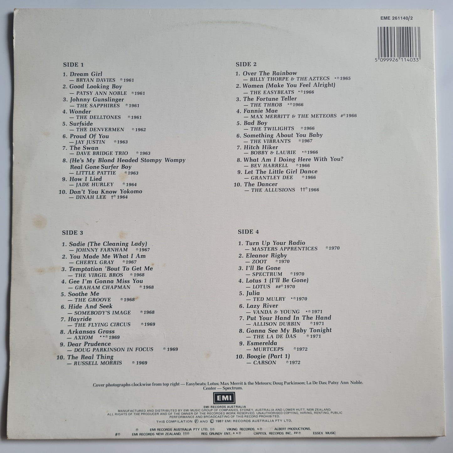 Various – Made In Australia - 1987 - Vinyl Record 2LP