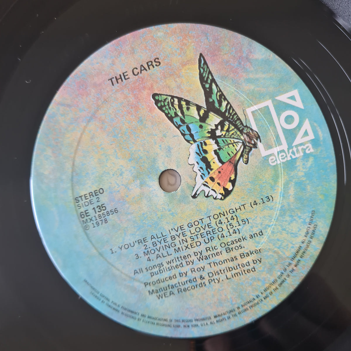 The Cars – The Cars (Debut Album) - 1978 (First Australian Pressing) - Vinyl Record LP (near mint)