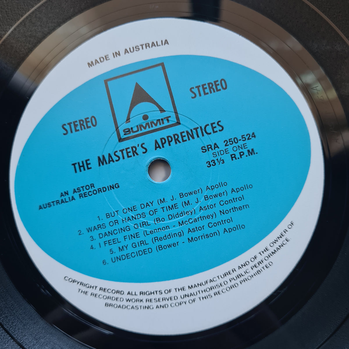 The Master's Apprentice – The Master's Apprentice - 1967 (1971 Australian Reissue) - Vinyl Record LP