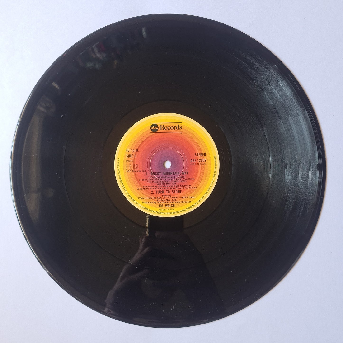 Joe Walsh (Eagles) – Four Tracks From Joe Walsh - 1977 - Vinyl Record EP