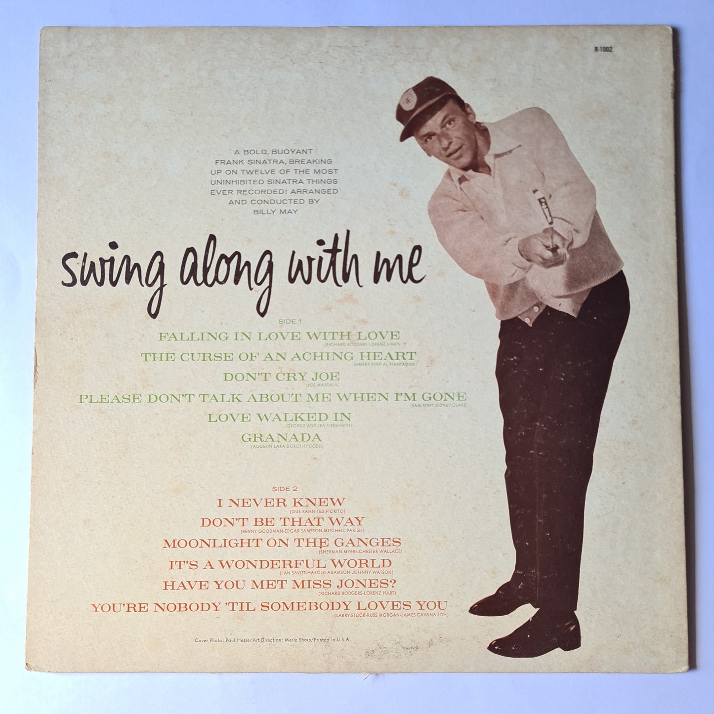 Frank Sinatra – Swing Along With Me - 1961 - Vinyl Record LP